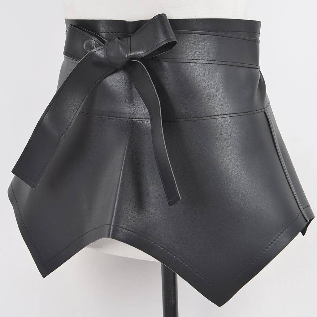 Faux Leather Plus Size Skirt Belt