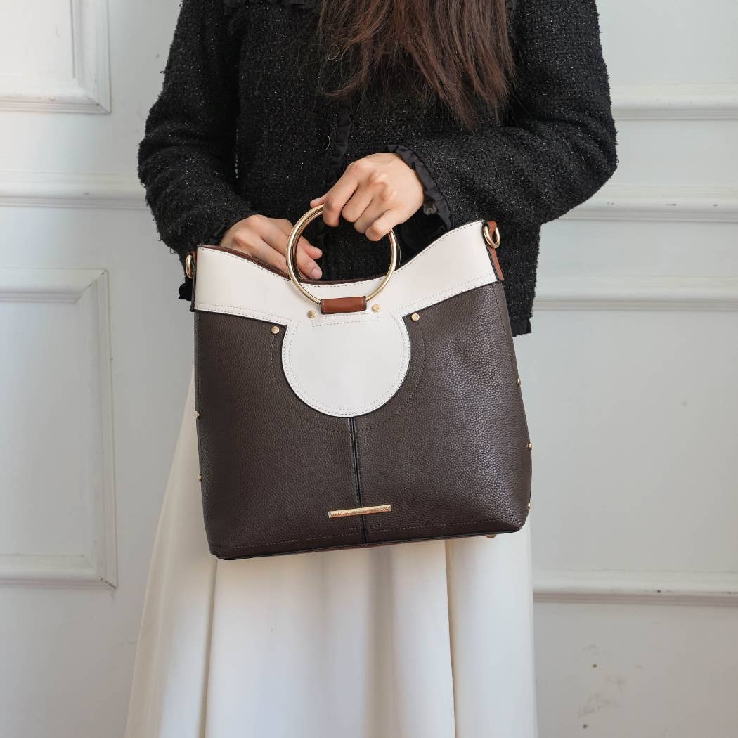 MKF Kylie Top Handle Satchel Handbag Vegan Leather