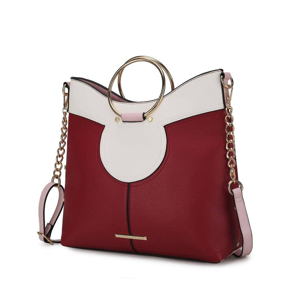 MKF Kylie Top Handle Satchel Handbag Vegan Leather