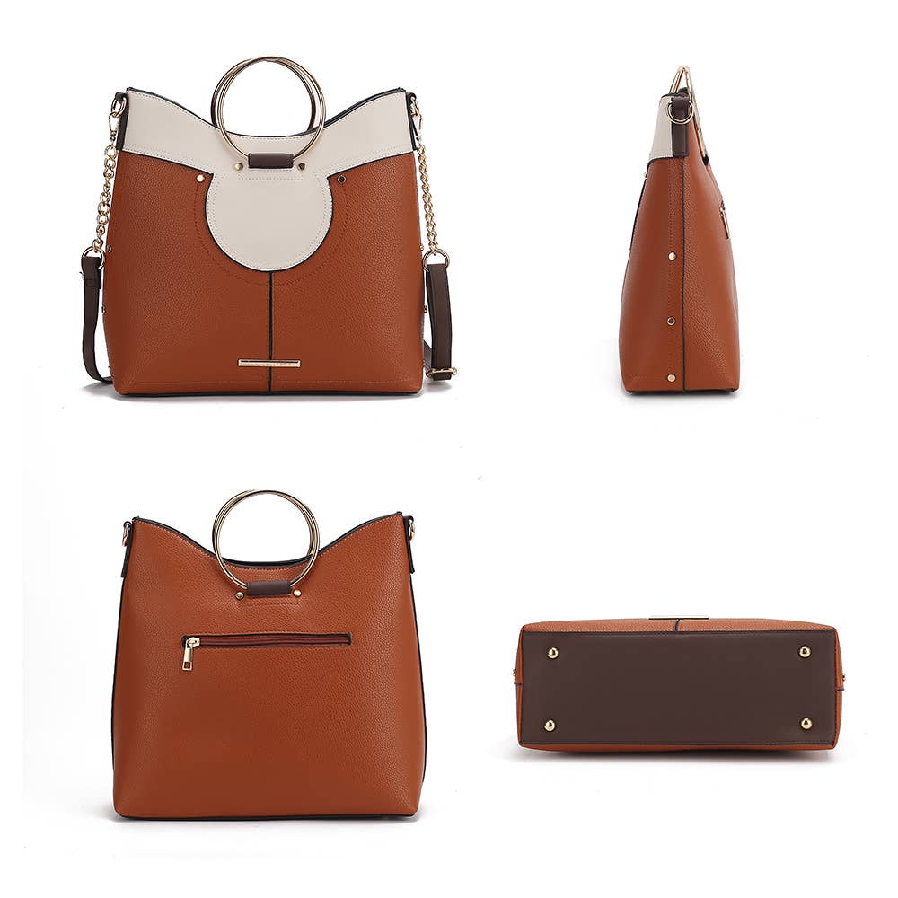 MKF Kylie Top Handle Satchel Handbag Vegan Leather