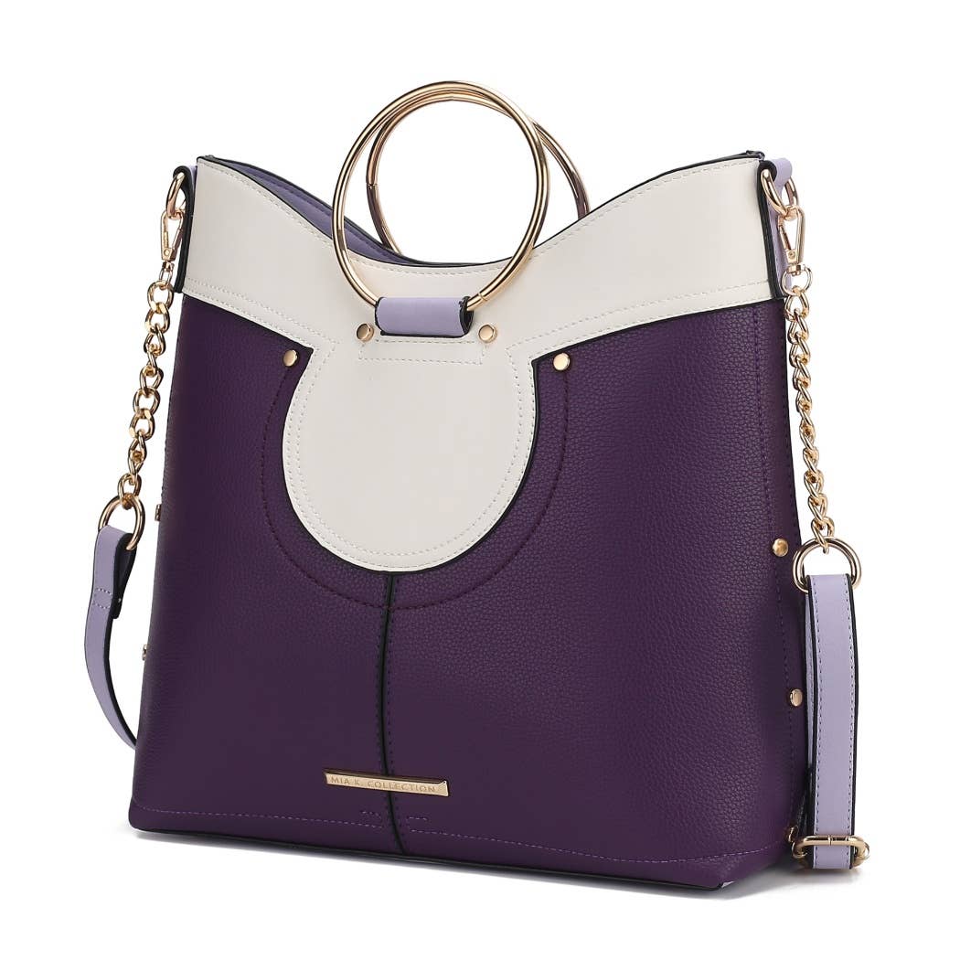 MKF Kylie Top Handle Satchel Handbag Vegan Leather