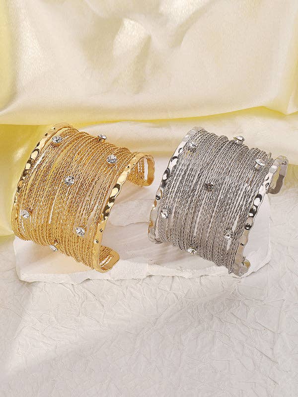 UZ Wholesale Store - Geometric Rhine Stones Bracelet Accessories.
