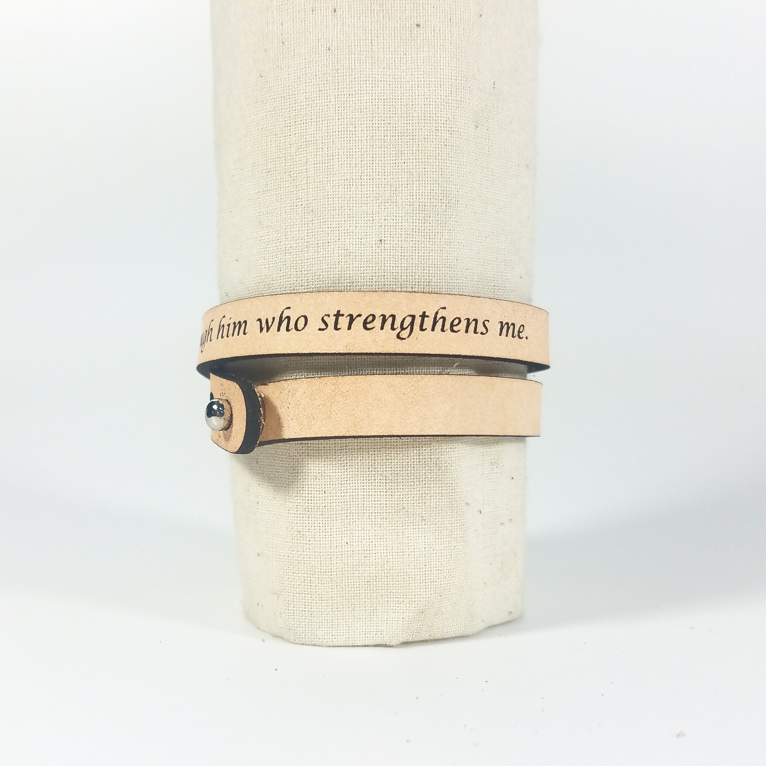Spiritual Quote Wrap Bracelets - I can do all things through him who strengthens me